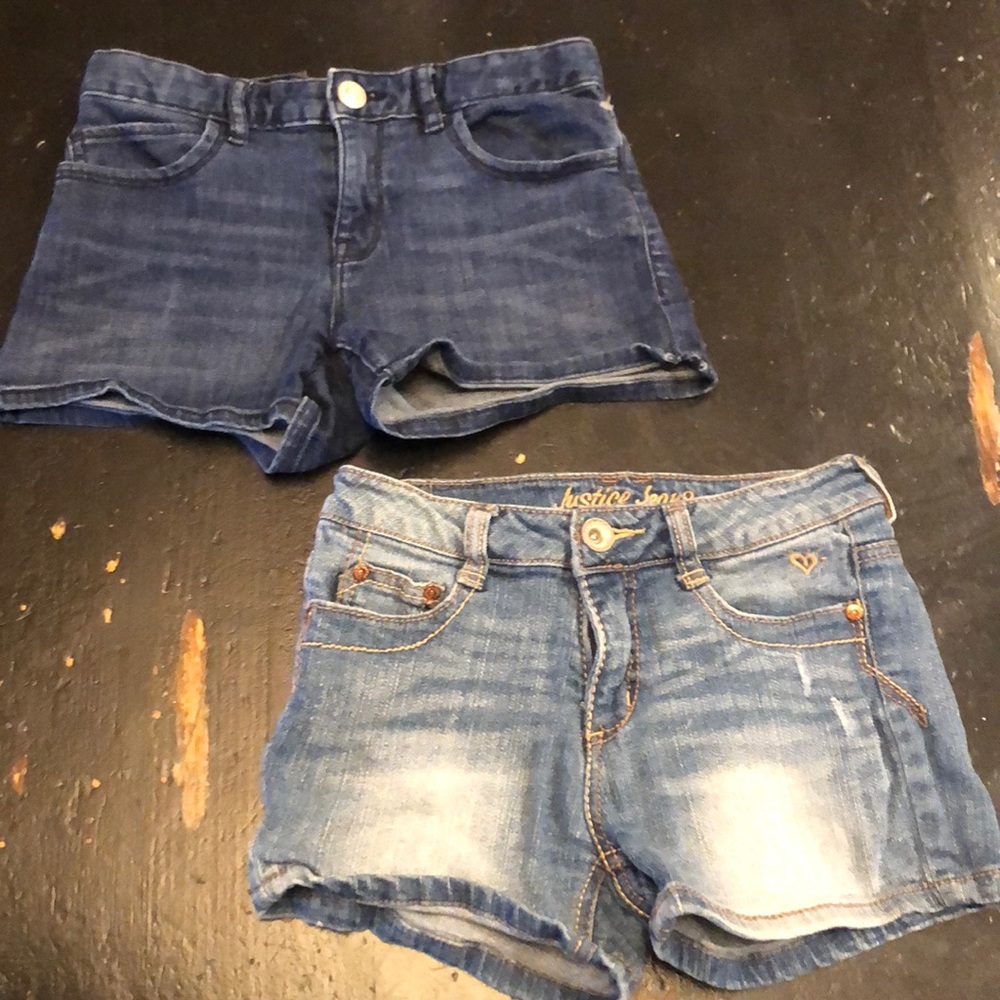 Girls size 14 denim shorts